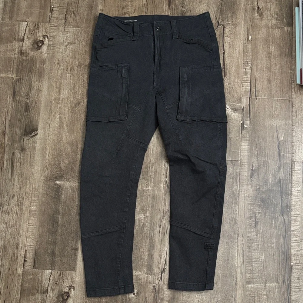 G-Star Grey Zip PKT 3D Skinny Cargo Pants - Picture 1 of 4